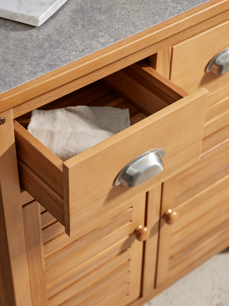 Product photograph of Malmo Outdoor Storage Cabinet - Two Doors from Cox and Cox.