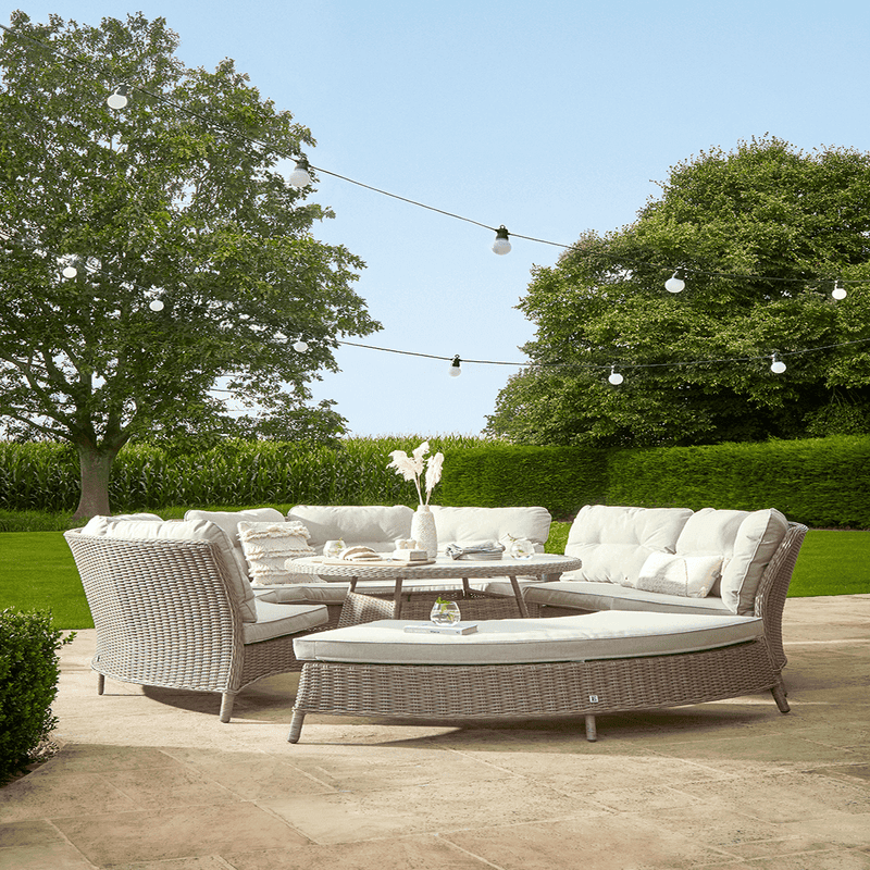 Hatfield Curved Modular Dining Set