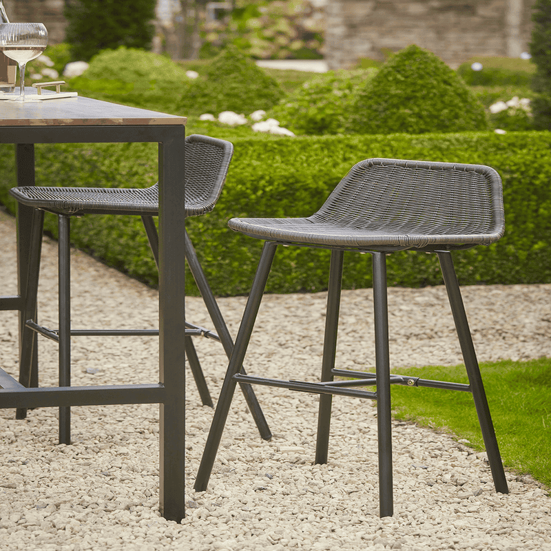 Black patio cheap bar stools