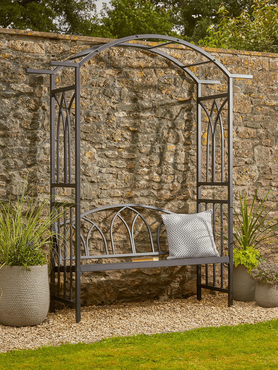 

NEW Gothic Arbour Bench