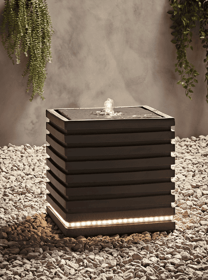 Ridged Light Up Water Feature