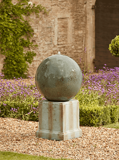 Verdigris Ball Style Water Feature