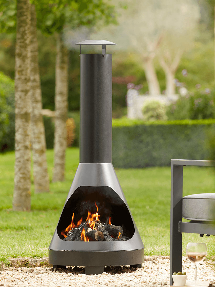 Conical Wood-Burning Chiminea