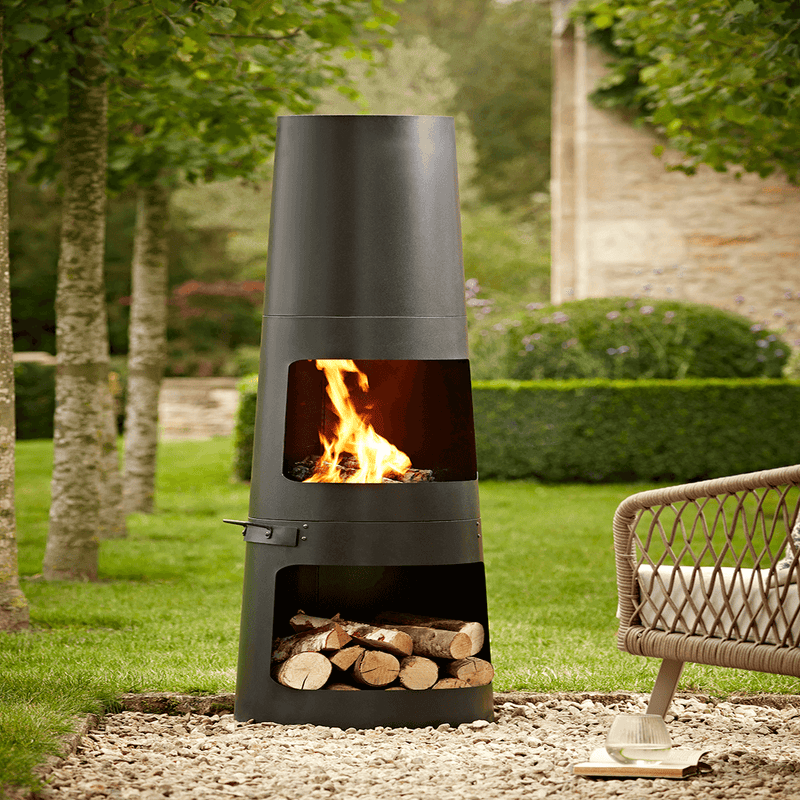 Column Wood Burning Chiminea