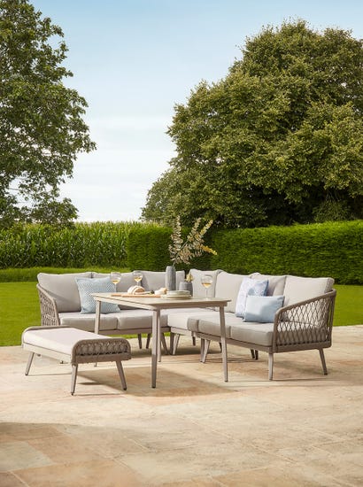 Woven Rope Corner Dining Set