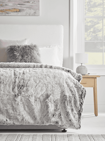 Supersoft Faux Fur Throw - Husky