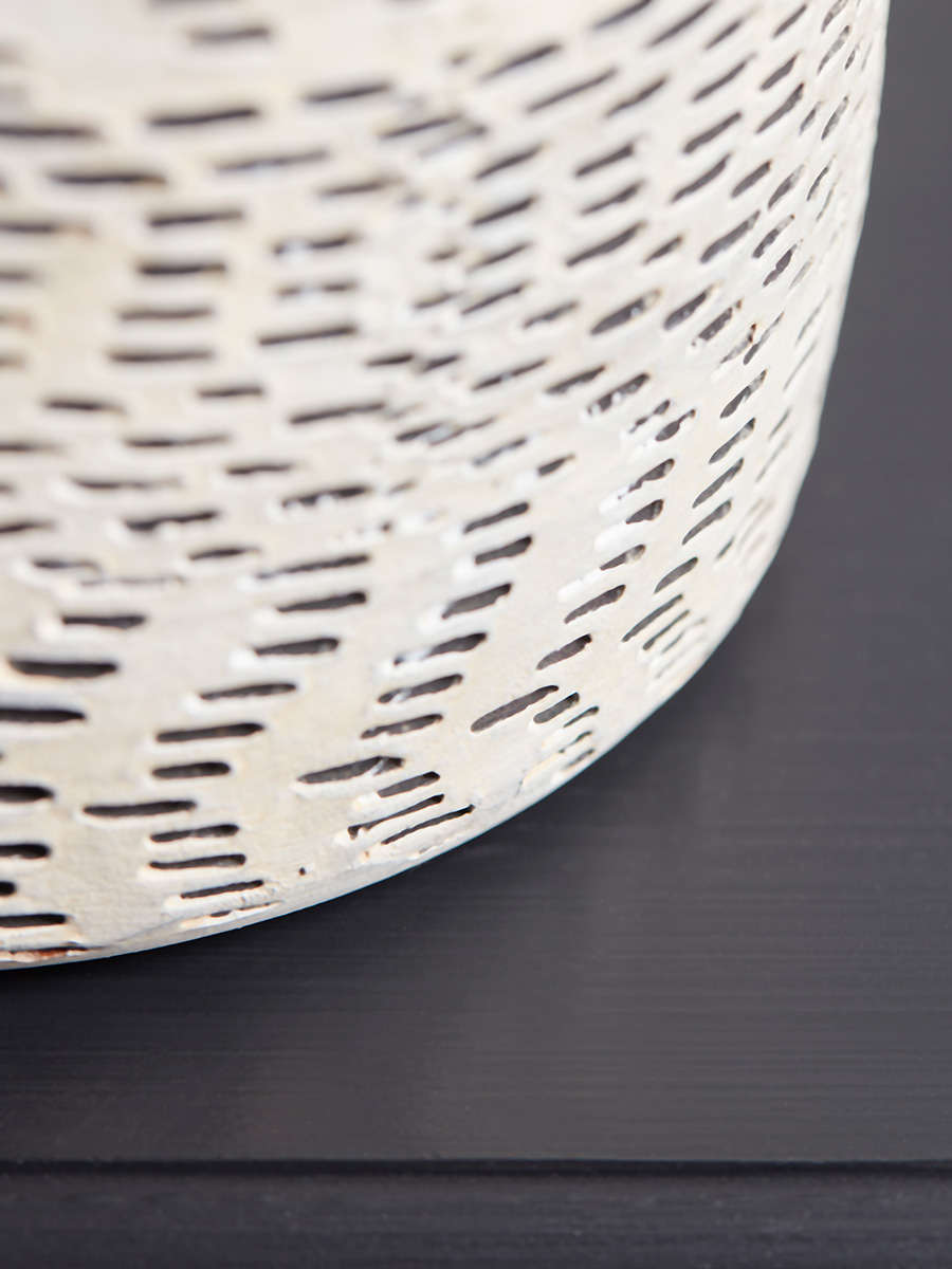 Textured Chevron Vase