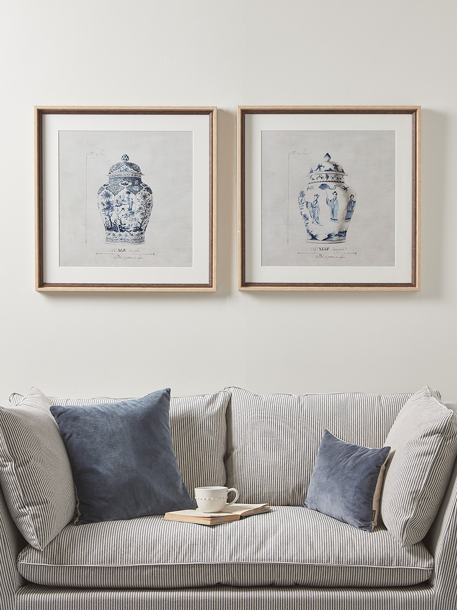 Product photograph of Two Chinoiserie Framed Prints from Cox and Cox