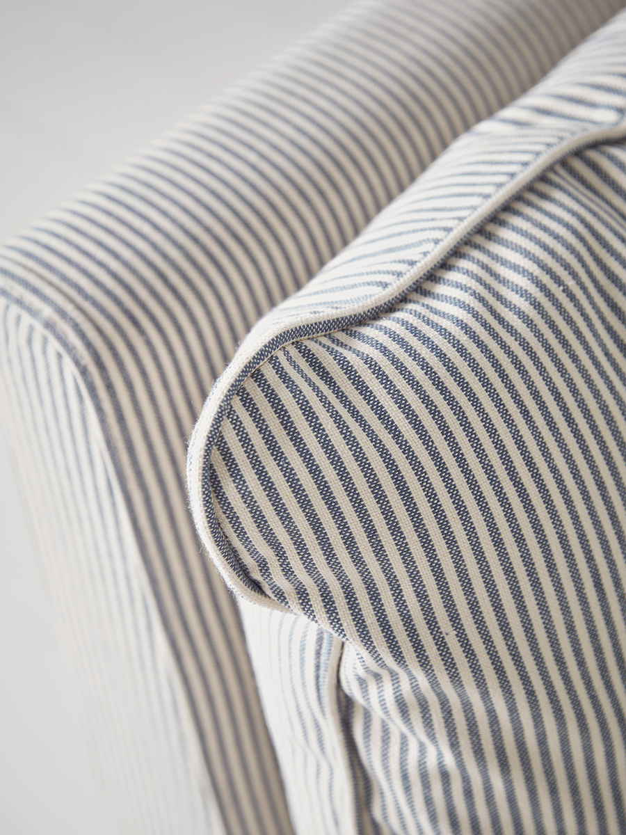 Biscay Striped Sofa - Three Seater