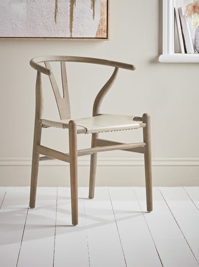 Bow Back Dining Chair - Soft Grey