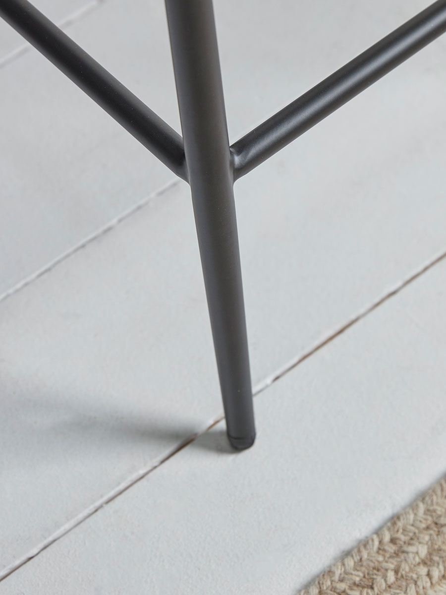 Product photograph of Two Boucl Counter Stools - Black from Cox and Cox.