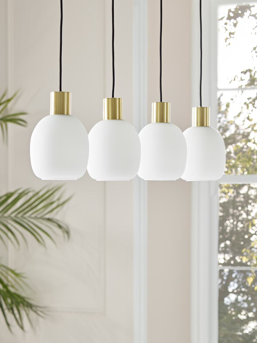Frosted glass sale pendant light