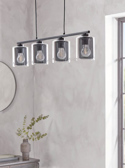 Four Mesh Pendant Lights