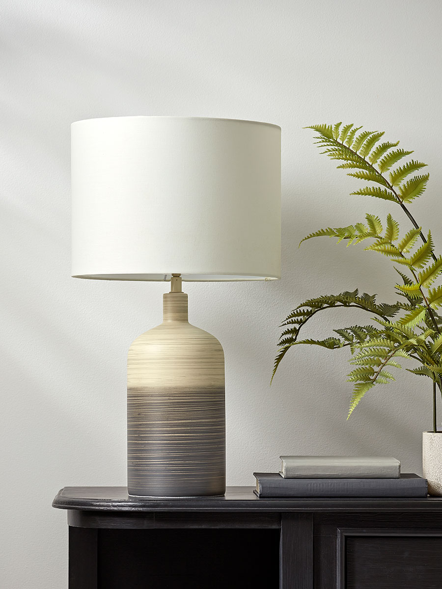 Product photograph of Black Ombre Table Lamp from Cox and Cox