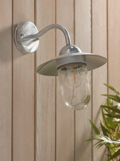 Zinc Swan Neck Wall Light