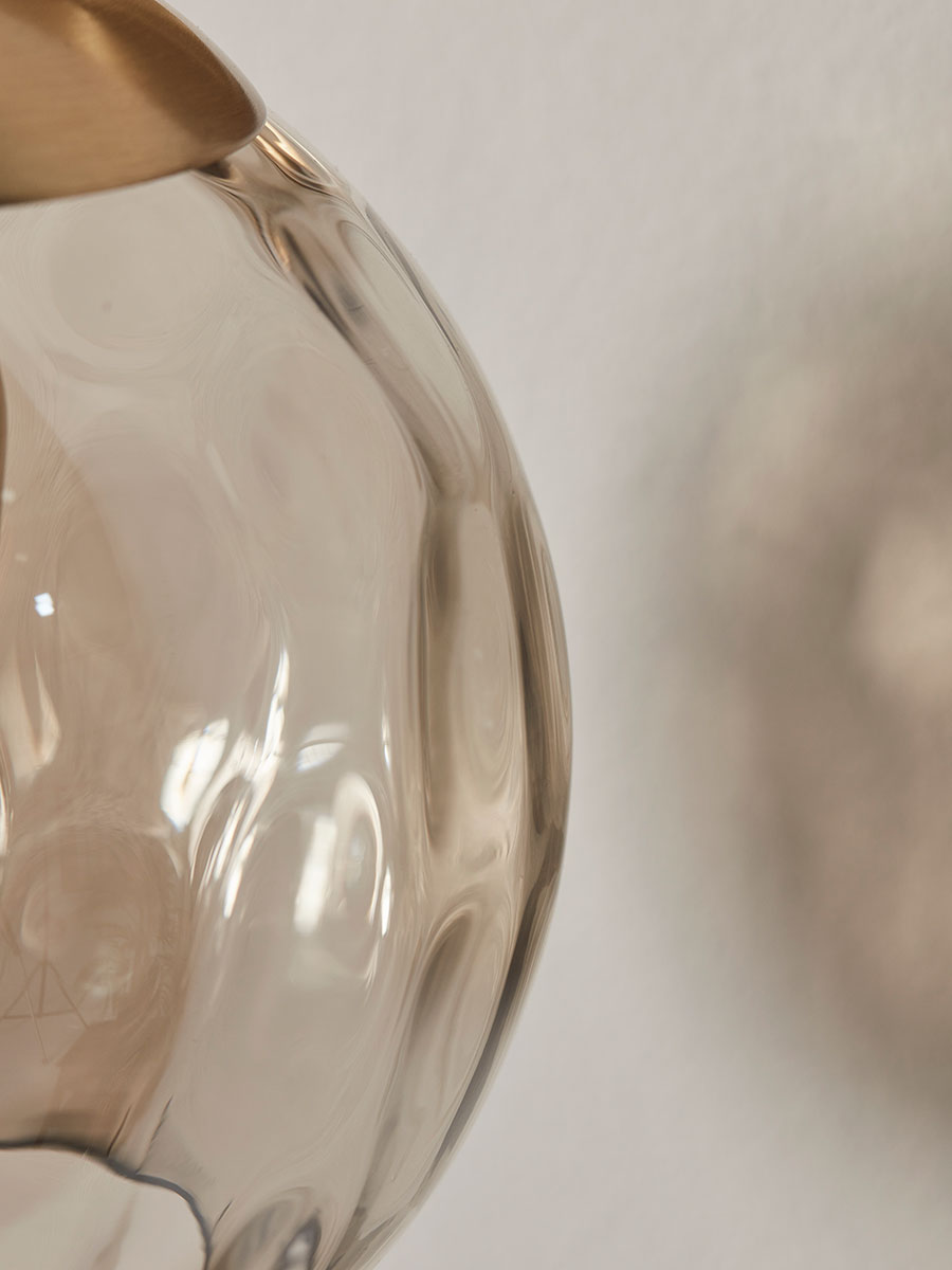 Dimpled Glass Wall Light