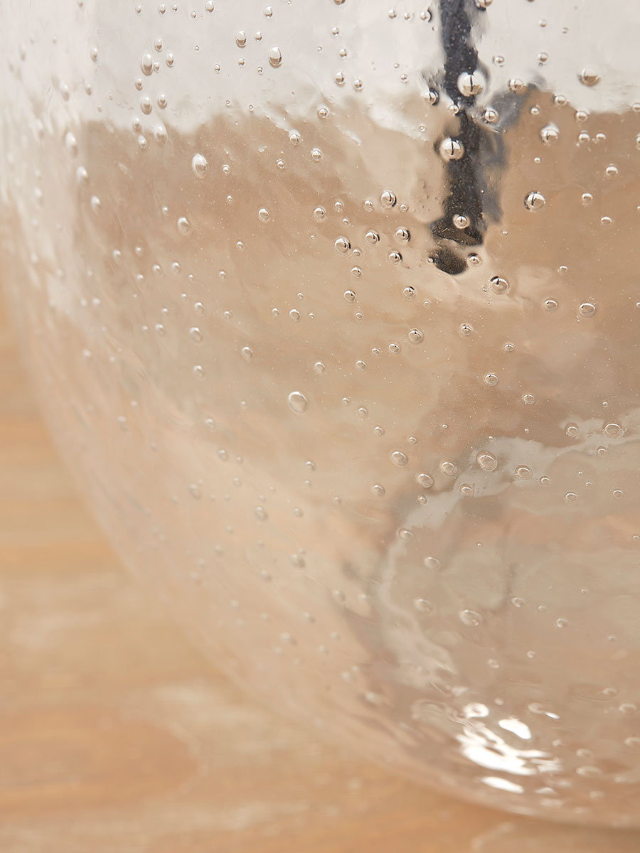Bubbled Glass Table Lamp