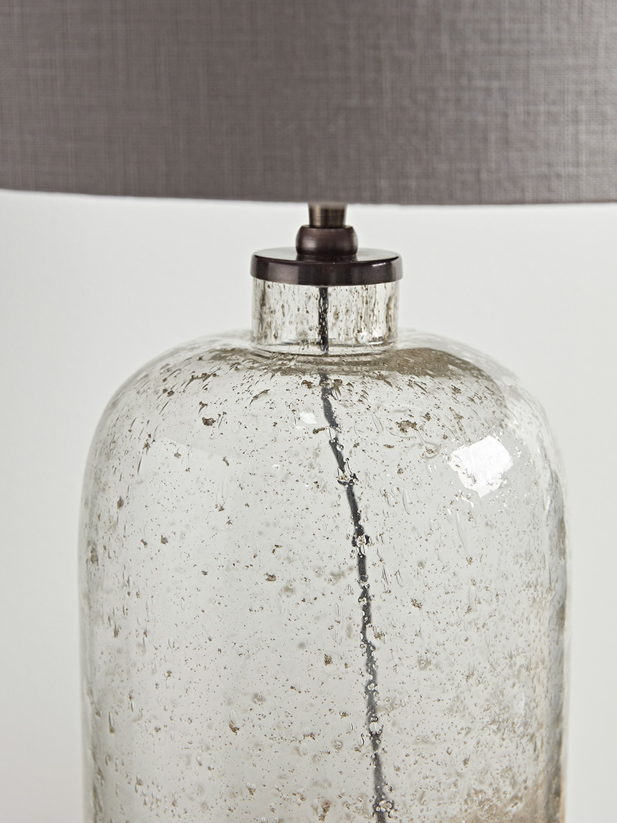 Aria Clear Glass Table Lamp - Large