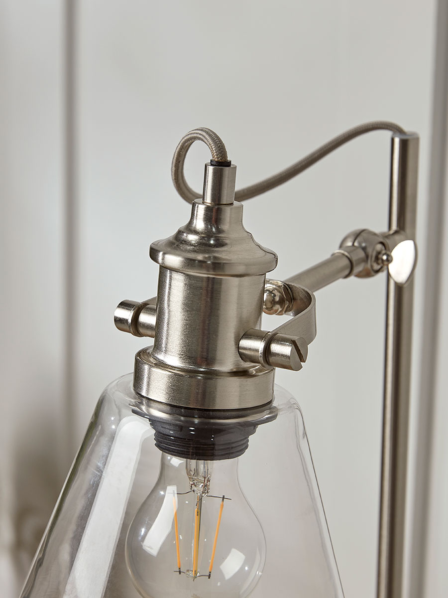 Product photograph of Glass Concrete Table Lamp from Cox and Cox.