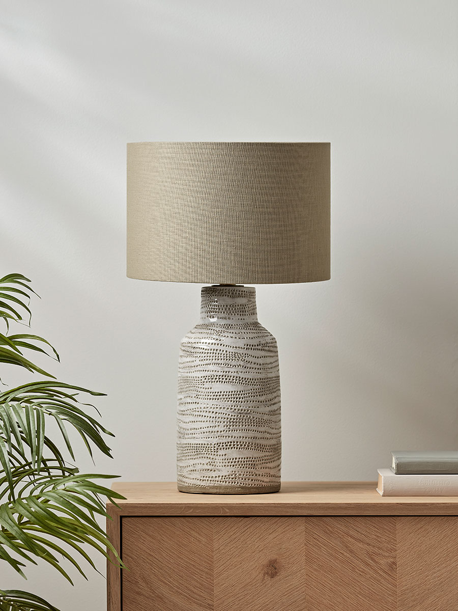 Photo of Etched dotted table lamp