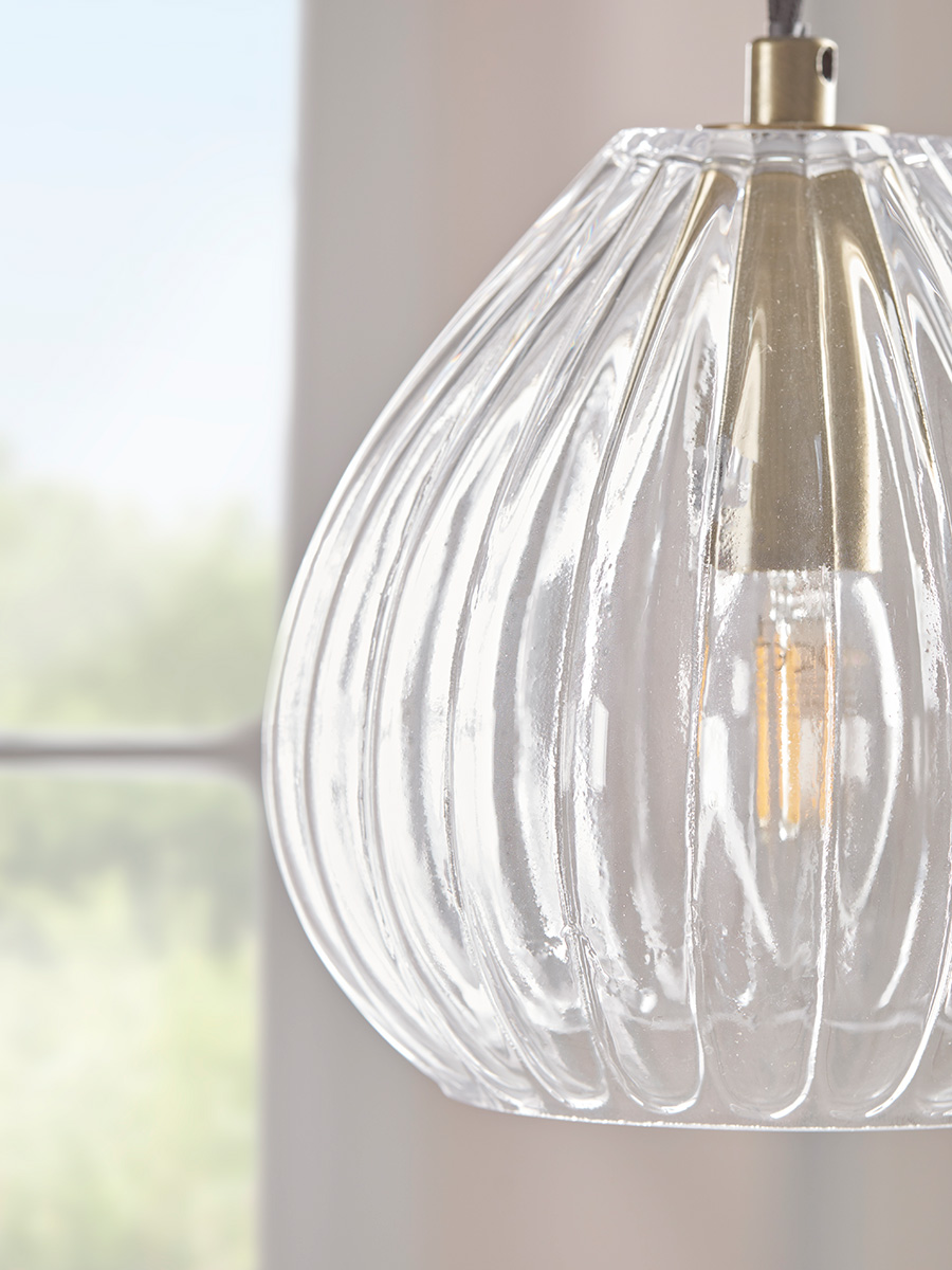 Fluted Tapered Pendant