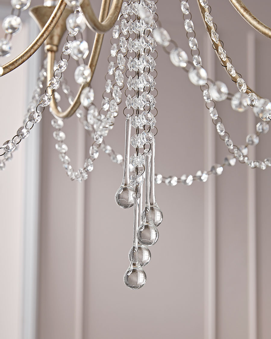 Product photograph of Five Arm Leaf Chandelier from Cox and Cox.