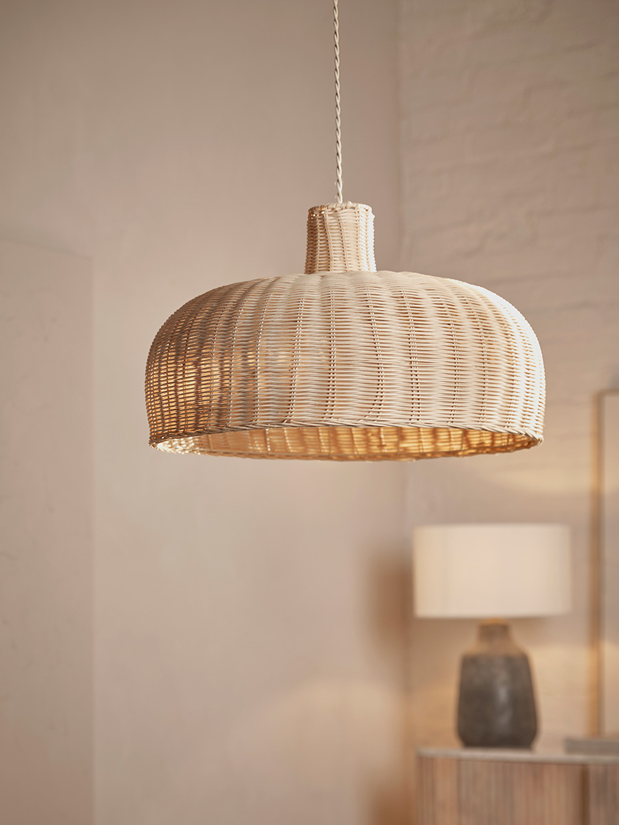 Cox and cox rattan lampshade top