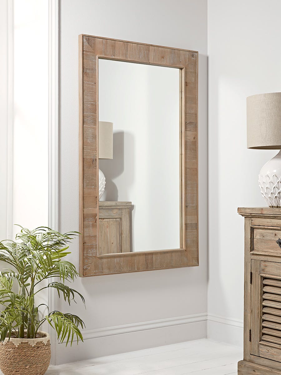 Product photograph of Reclaimed Oak Full Length Mirror from Cox and Cox