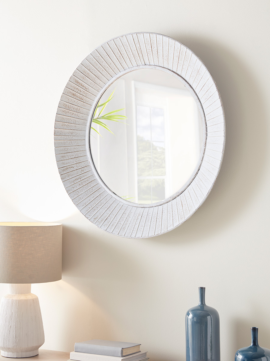 Product photograph of Ariane Round Mirror from Cox and Cox