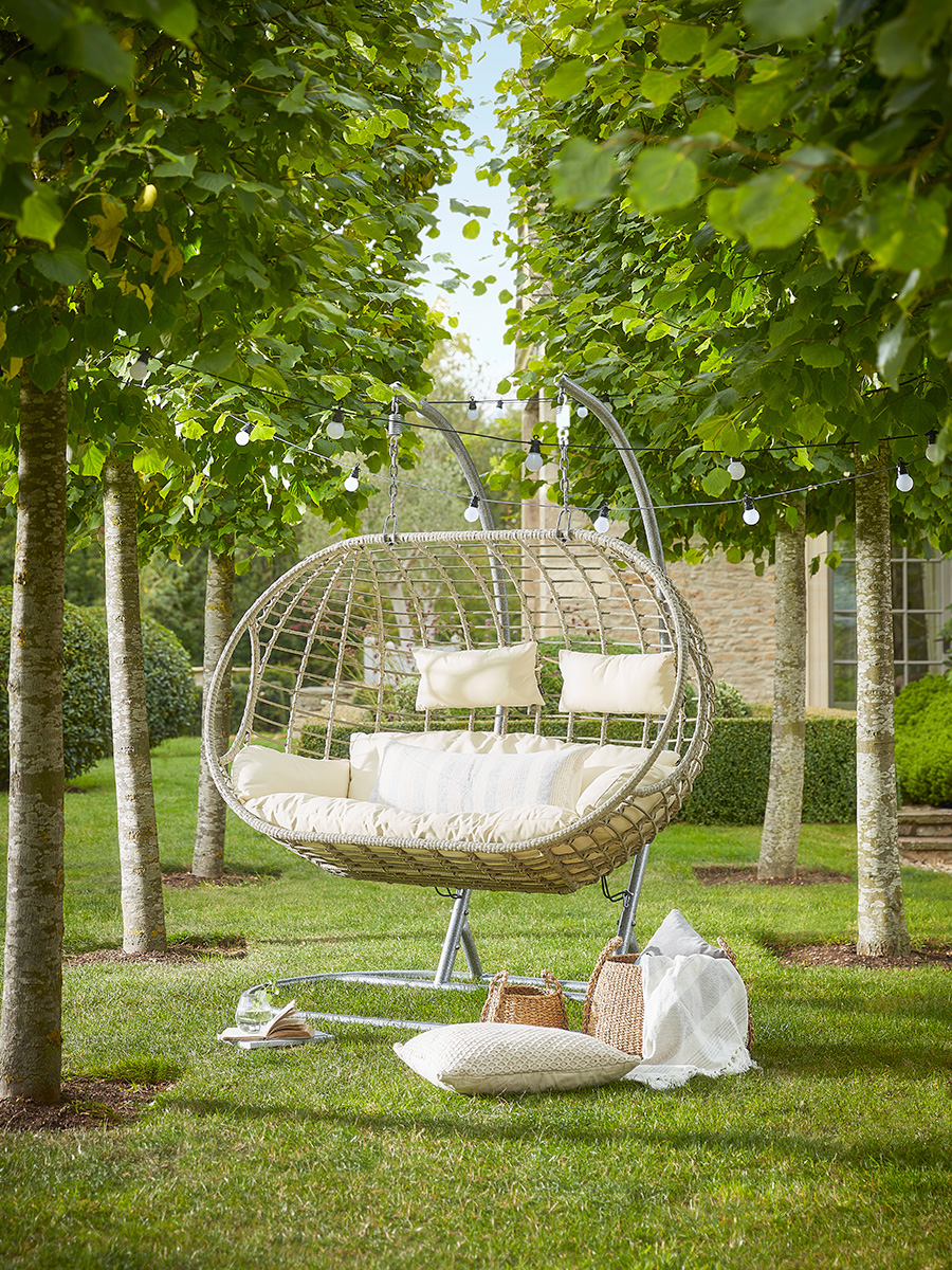 Garden swing chair double sale
