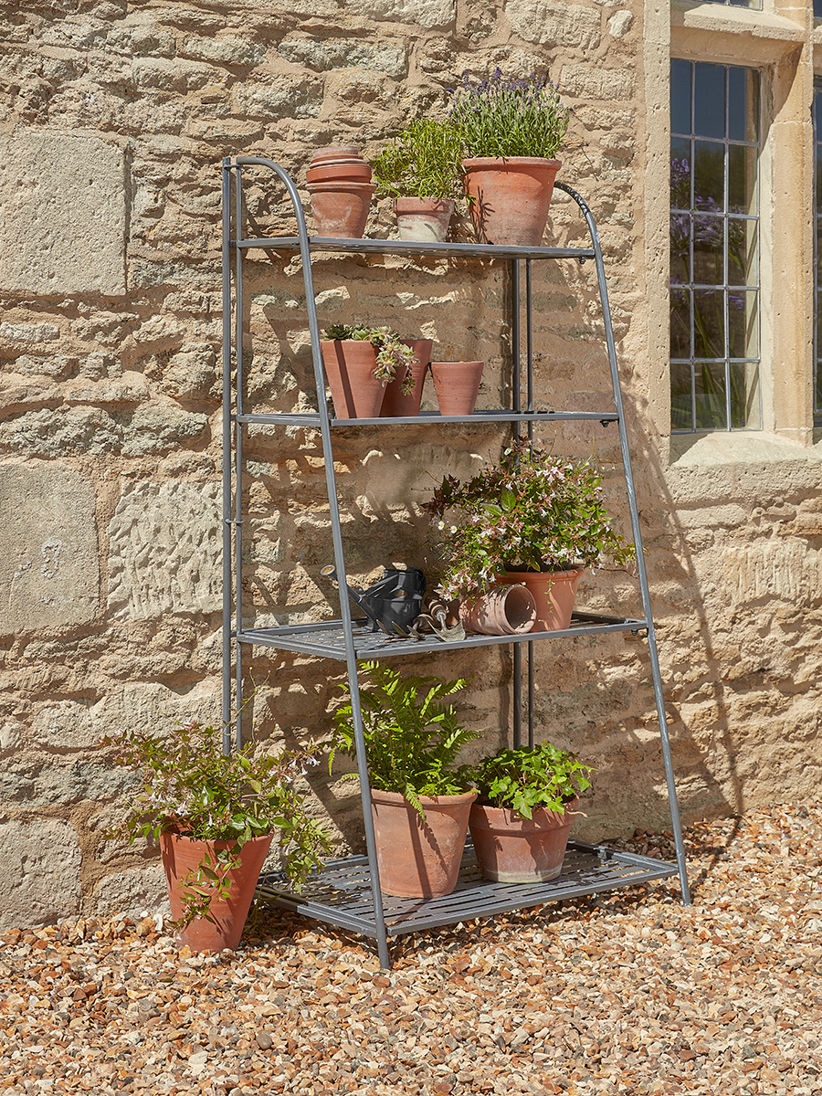 Product photograph of Como Tiered Plant Stand - Large from Cox and Cox