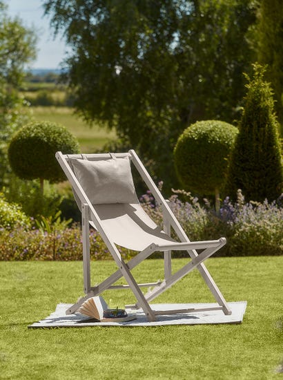 Ravenna Single Deckchair - Grey
