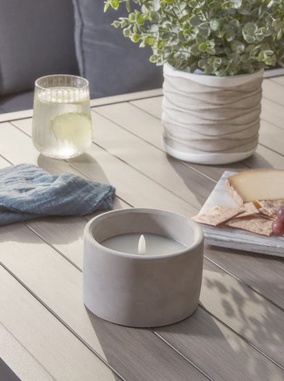 LED Concrete Candle - Small