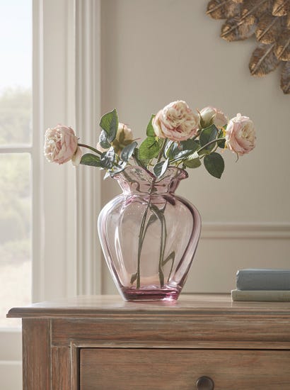 Blush Scalloped Edge Vase
