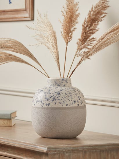 Speckled Blue Vase