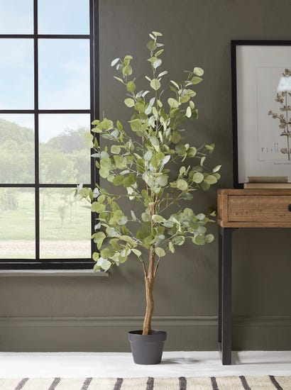 Faux Potted Eucalyptus - Large
