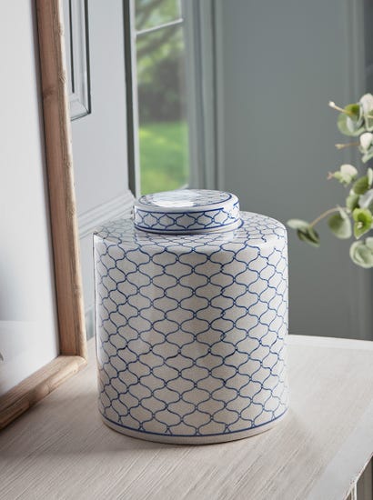 Blue Maroq Ginger Jar