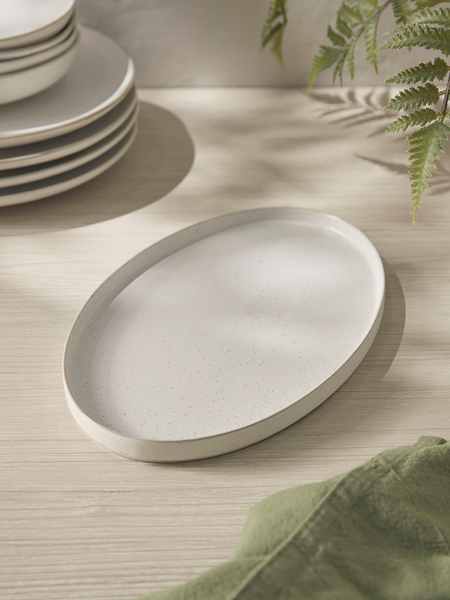 Pottery serving platter top