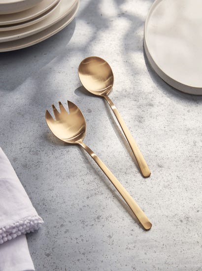 Gold Serving Spoons
