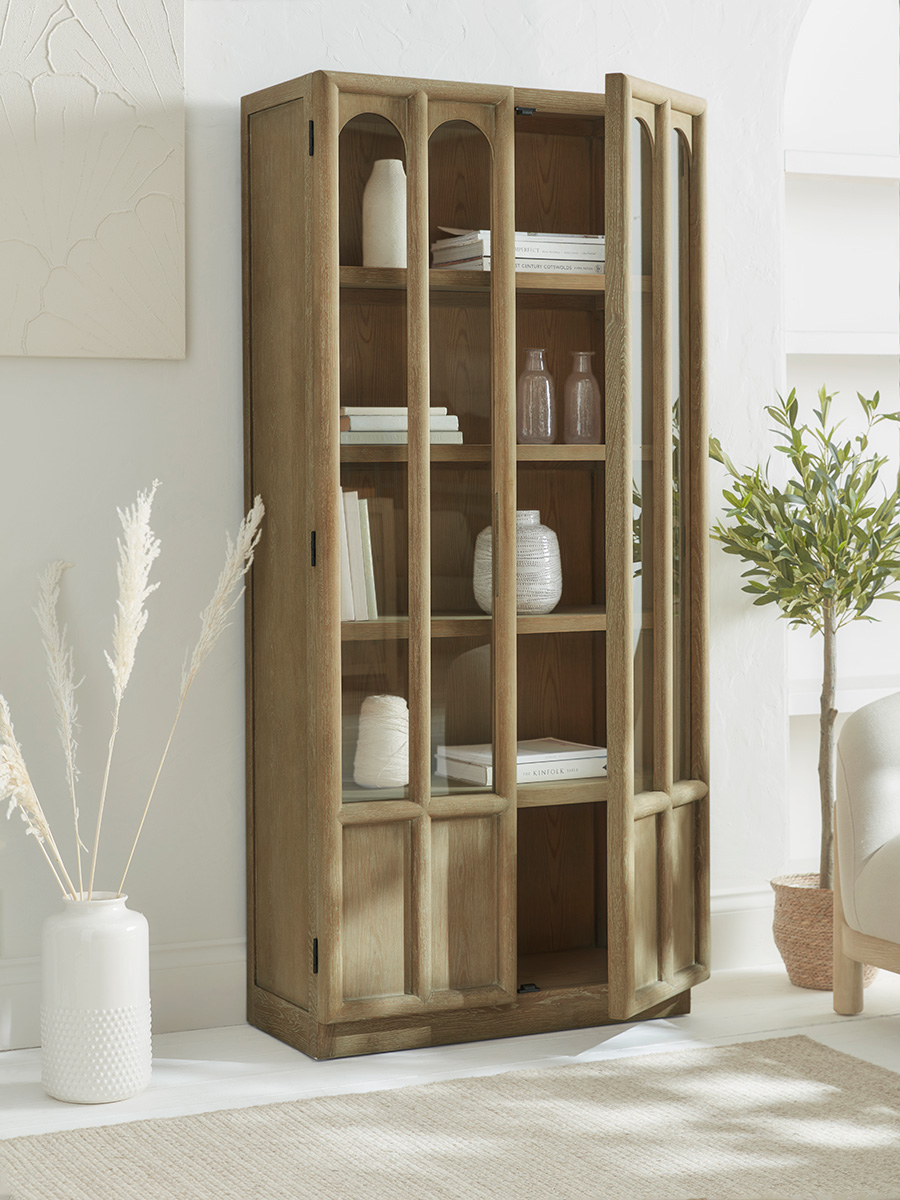 Product photograph of Arched Display Cabinet from Cox and Cox.