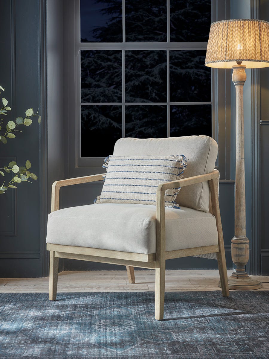 Product photograph of Woven Rope Occasional Chair from Cox and Cox