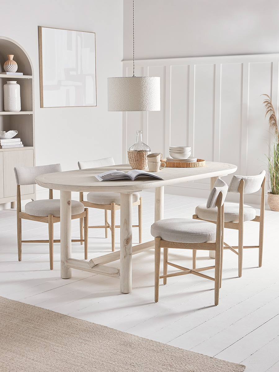 Product photograph of Quinn Dining Table from Cox and Cox