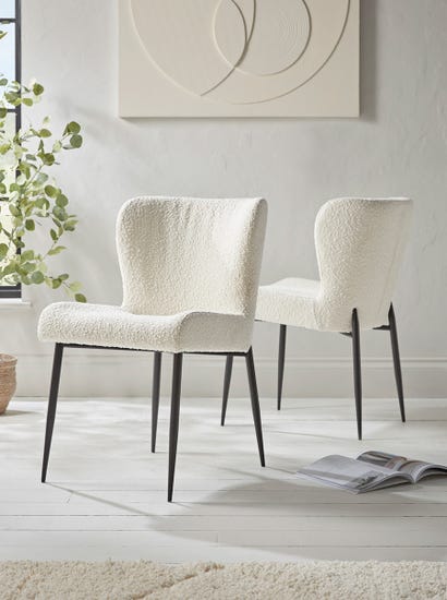 Bouclé Dining Chair