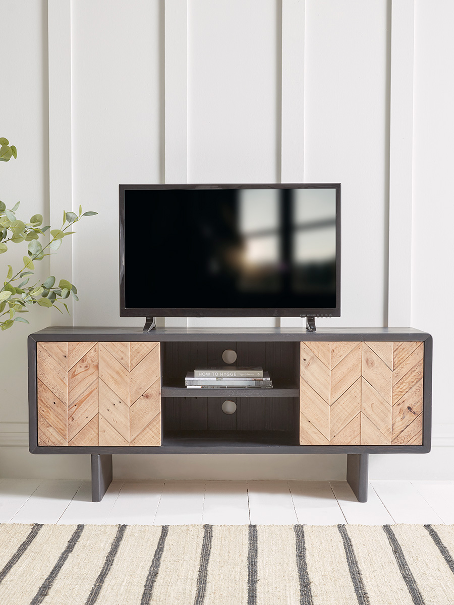 Product photograph of Hollis Media Unit from Cox and Cox