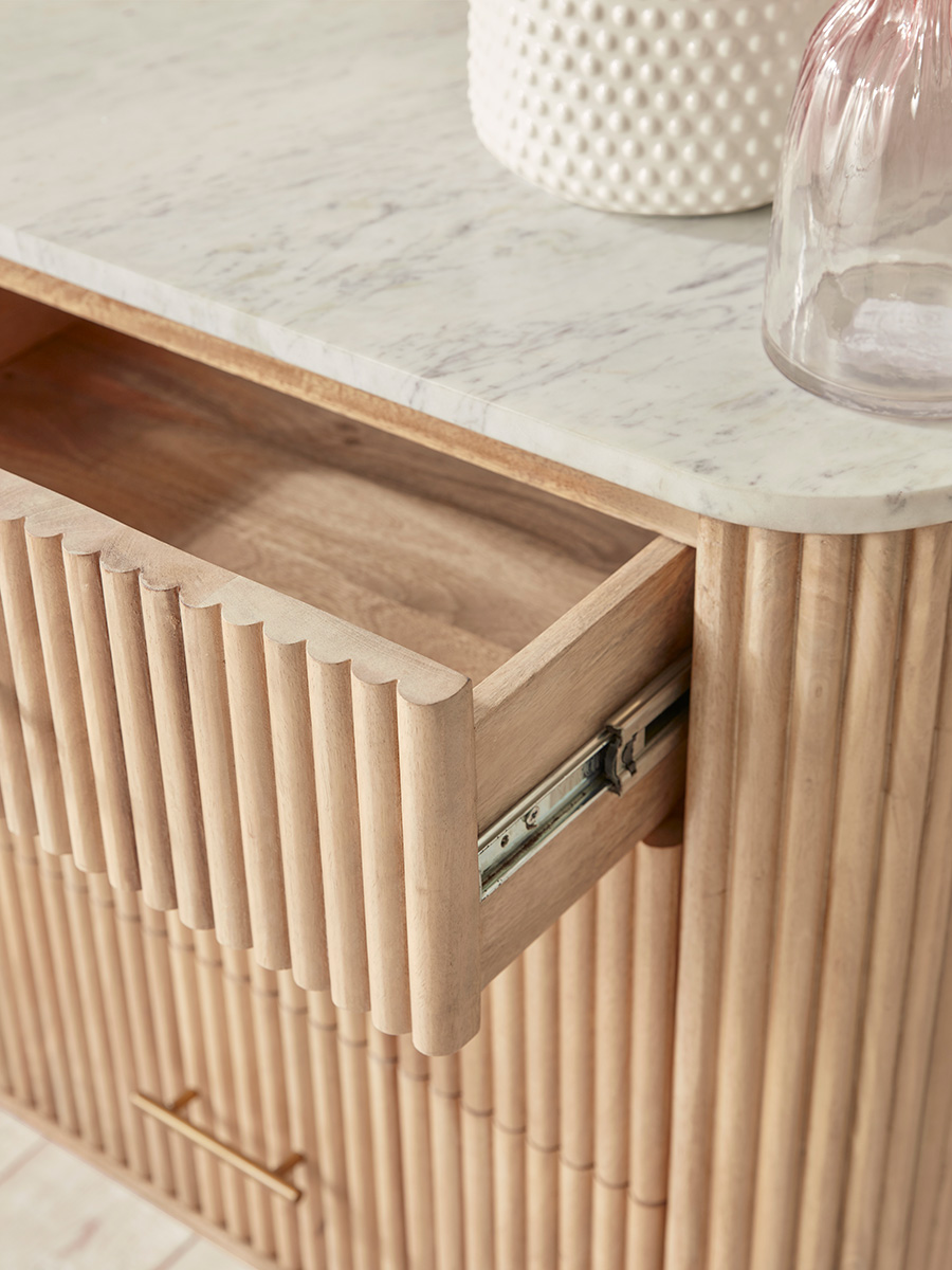 Product photograph of Freja Chest Of Drawers - Large from Cox and Cox.
