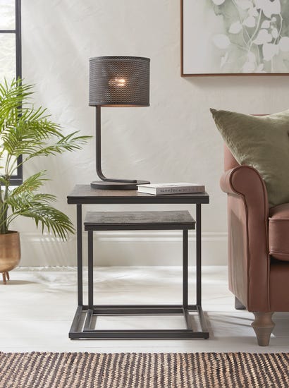 Two Black Nesting Tables