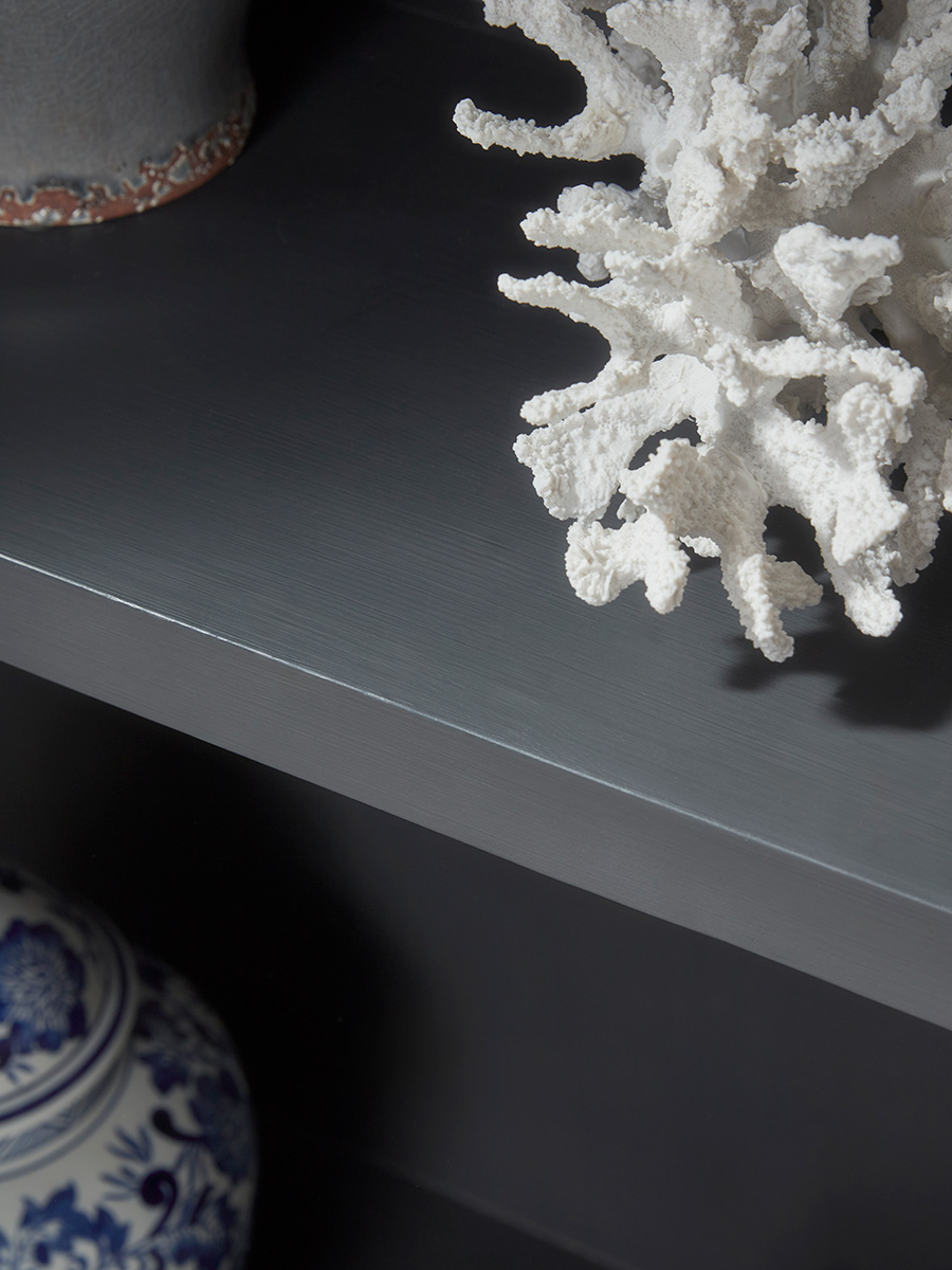 Product photograph of Distressed Birch Display Cabinet from Cox and Cox.