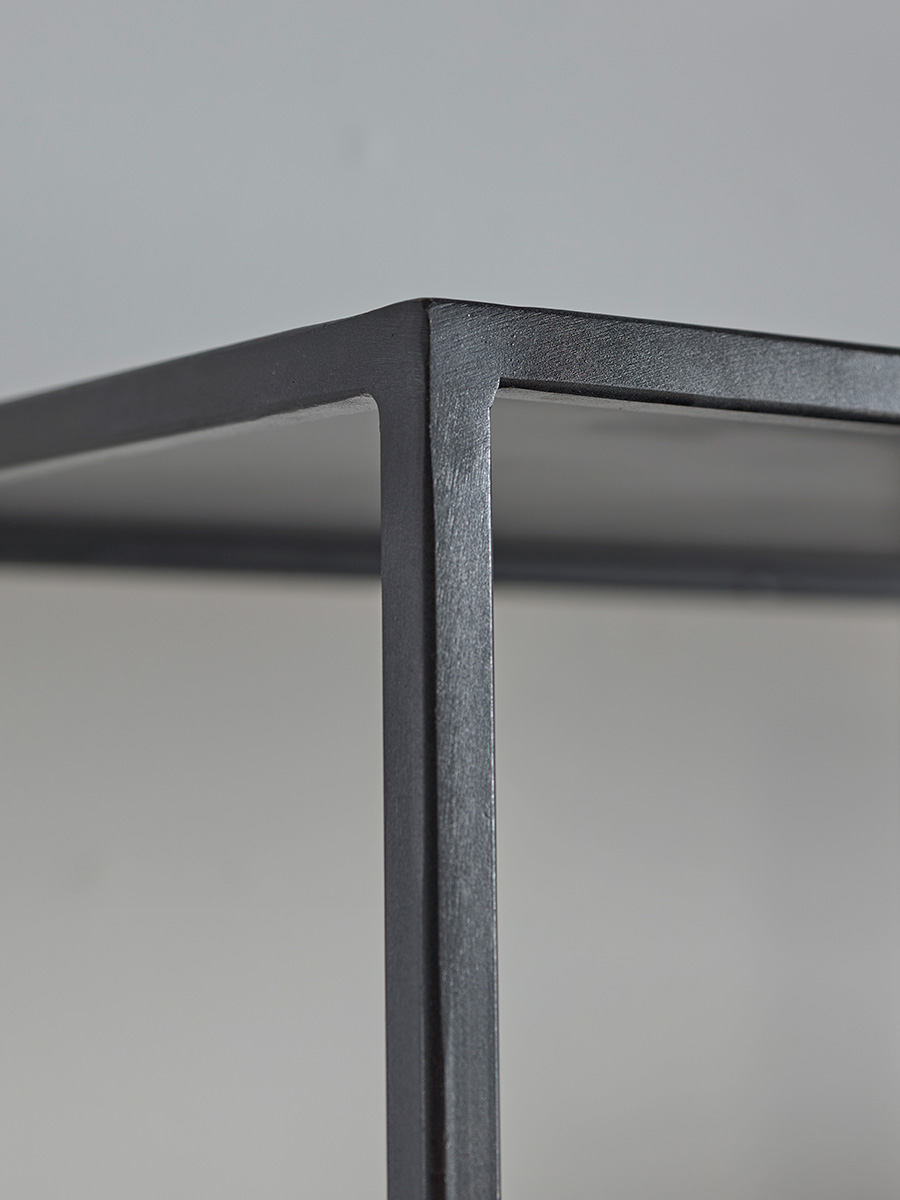 Product photograph of Open Metal Display Cabinet from Cox and Cox.