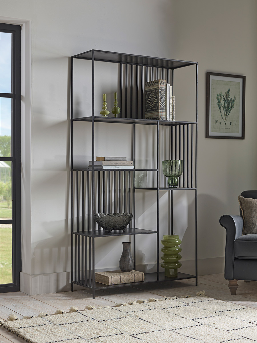 Product photograph of Open Metal Display Cabinet from Cox and Cox
