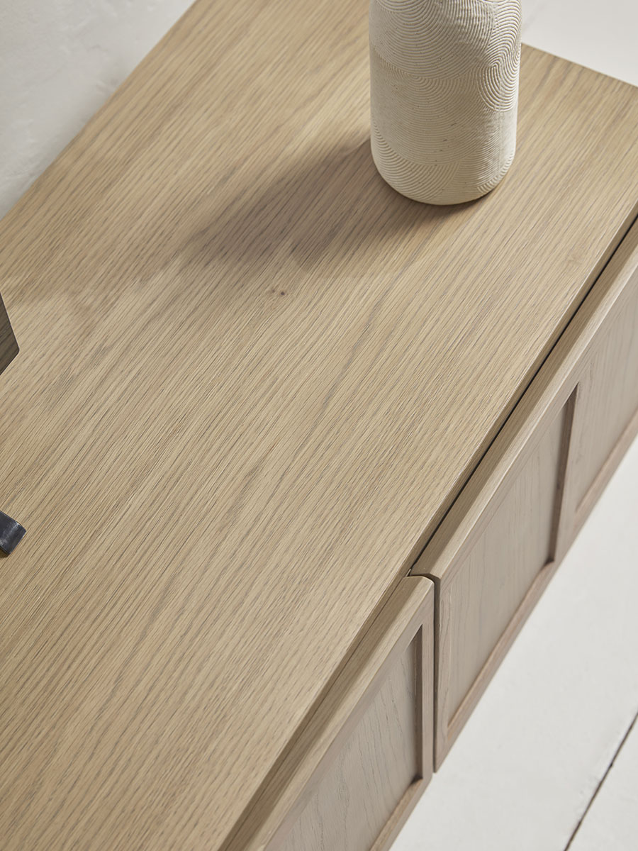 Product photograph of Pannelled Media Unit from Cox and Cox.